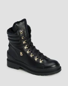 Women's high leather boots BOGNER St.Moritz S 14 black 22446500-1